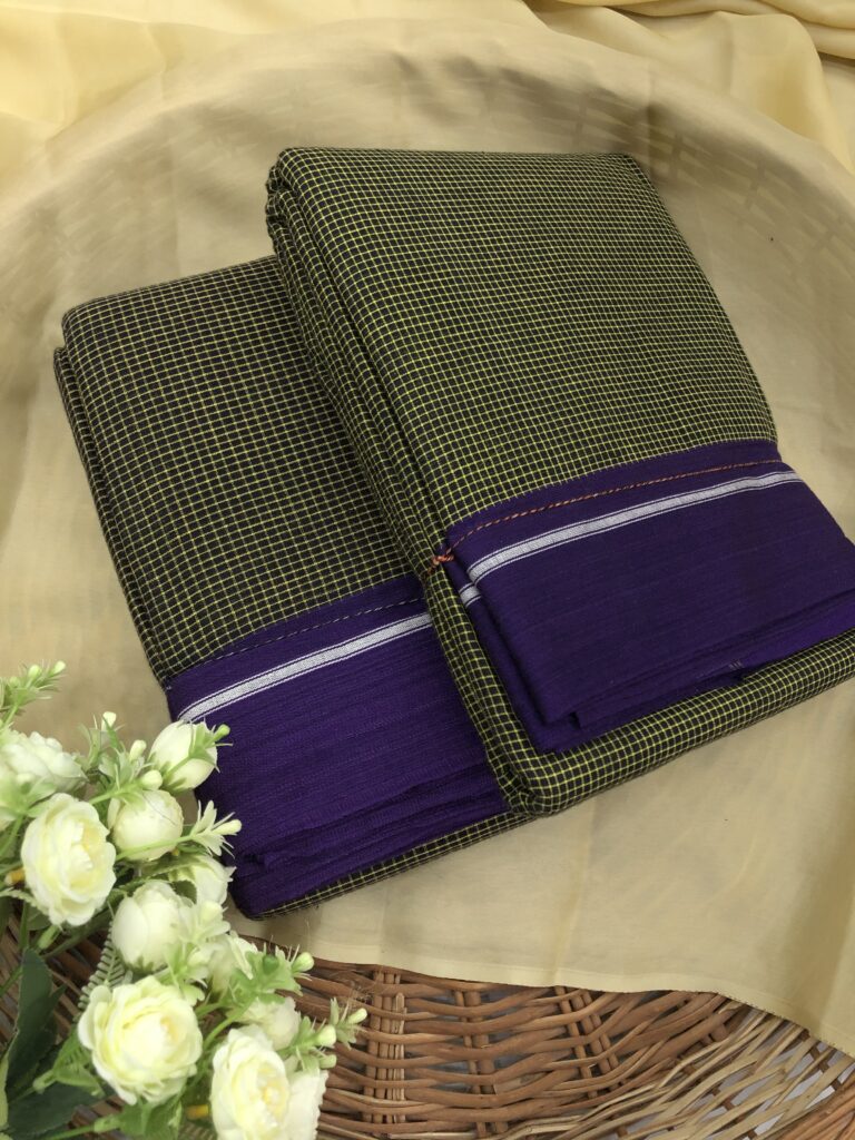Heena Purple Patteda Anchu Saree