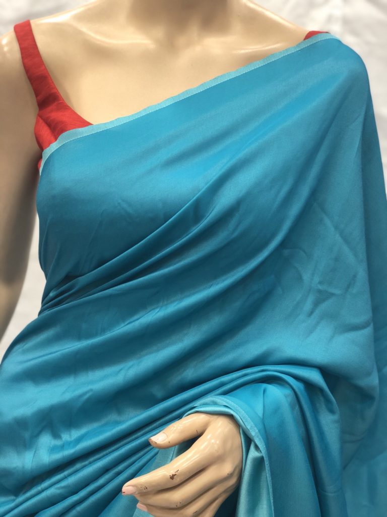 Firozi Malai Silk Saree