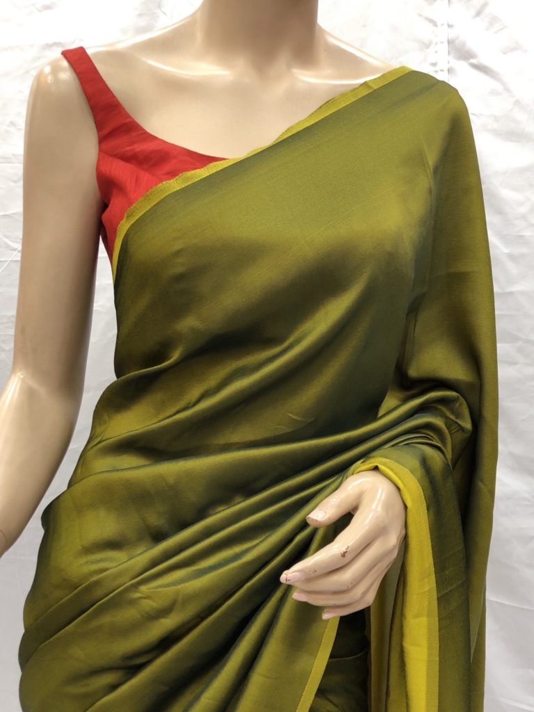 Olive Malai Silk Saree