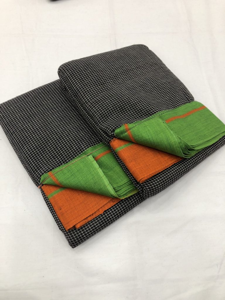 Orange/Green-Black Patteda Anchu