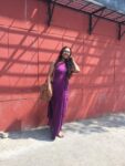Purple Mulmul Saree photo review