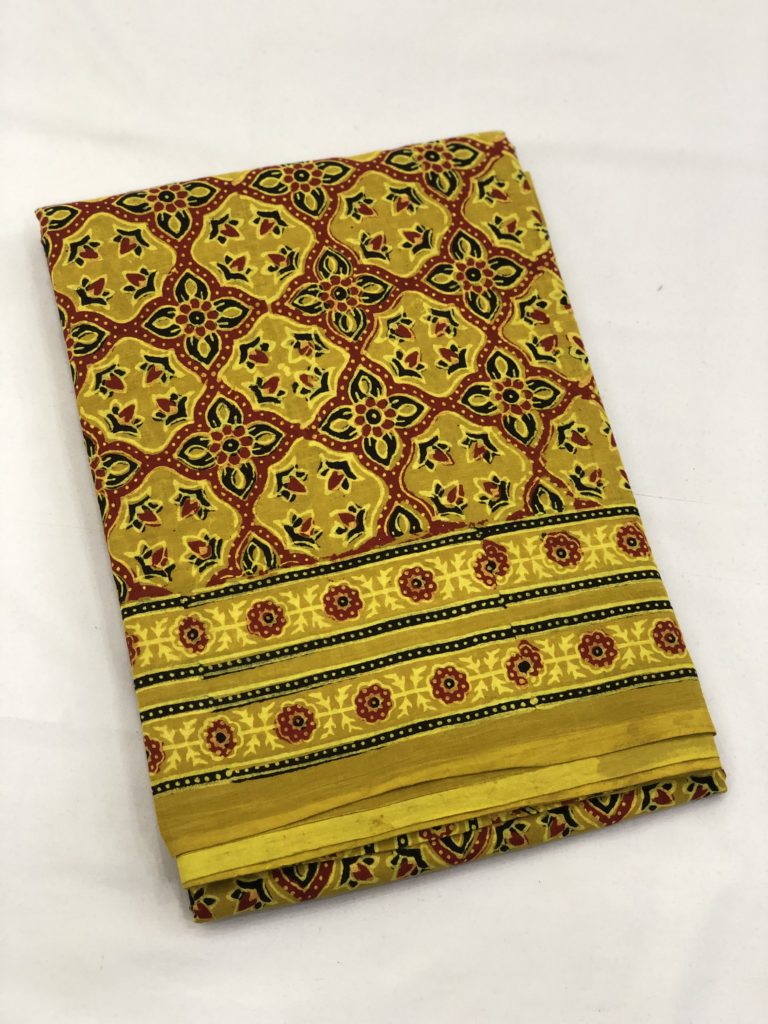 Ajrakh Mul Saree 10