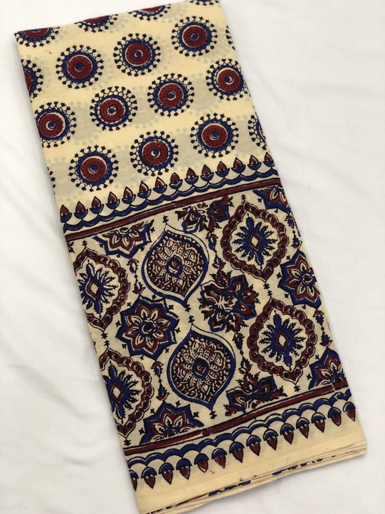Ajrakh Mul Saree 6