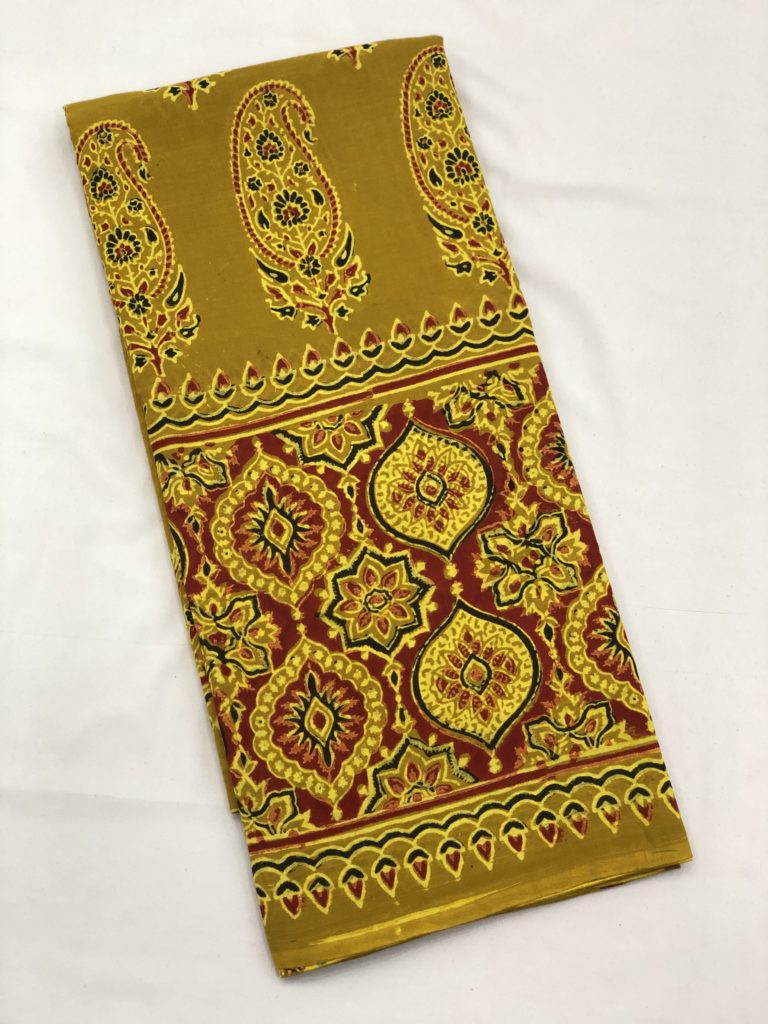 Ajrakh Mul Saree 1