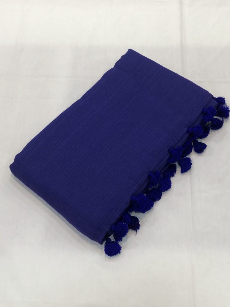 Siyahi (Ink) Mulmul Saree
