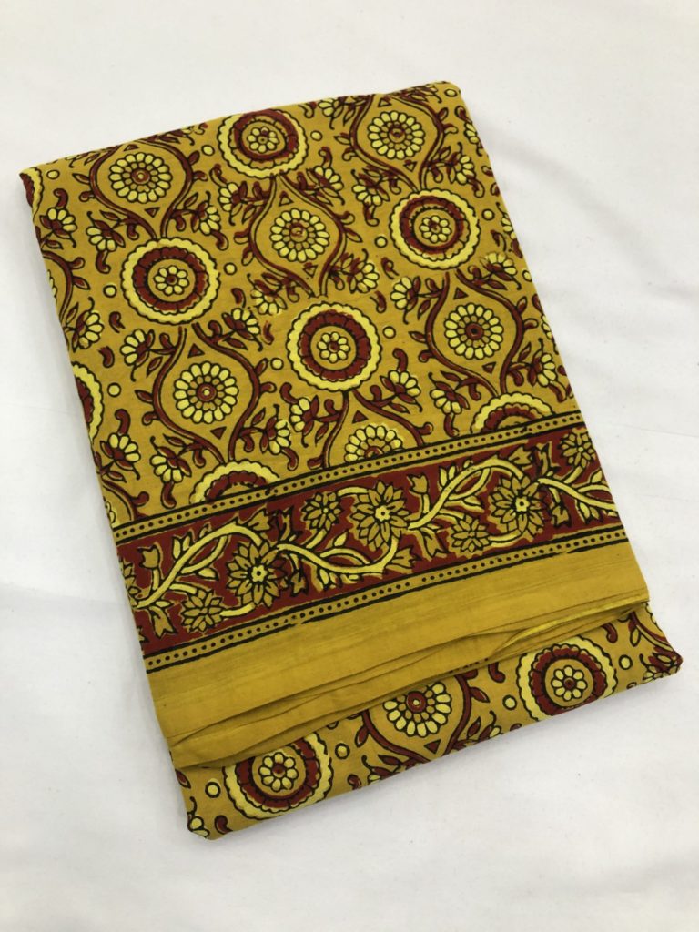Ajrakh Mul Saree 21