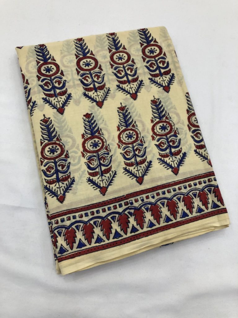 Ajrakh Mul Saree 22