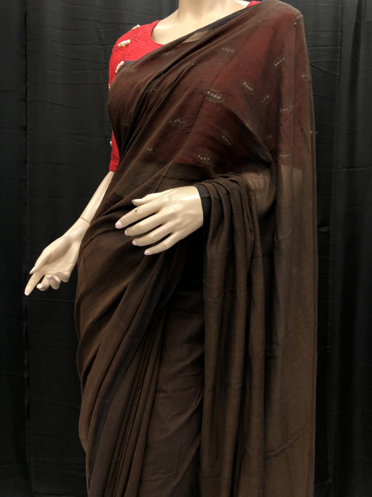 Kappi Coffee Mulmul Saree