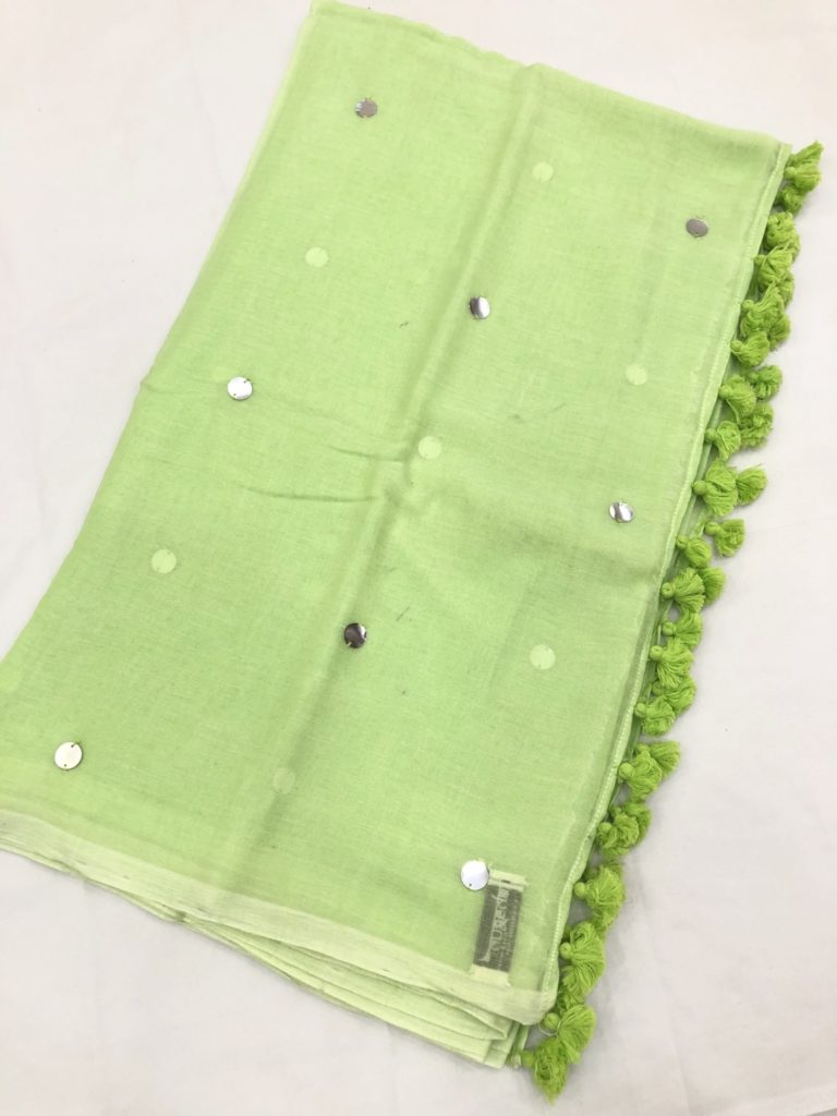 Pistachio Sequin Pompom