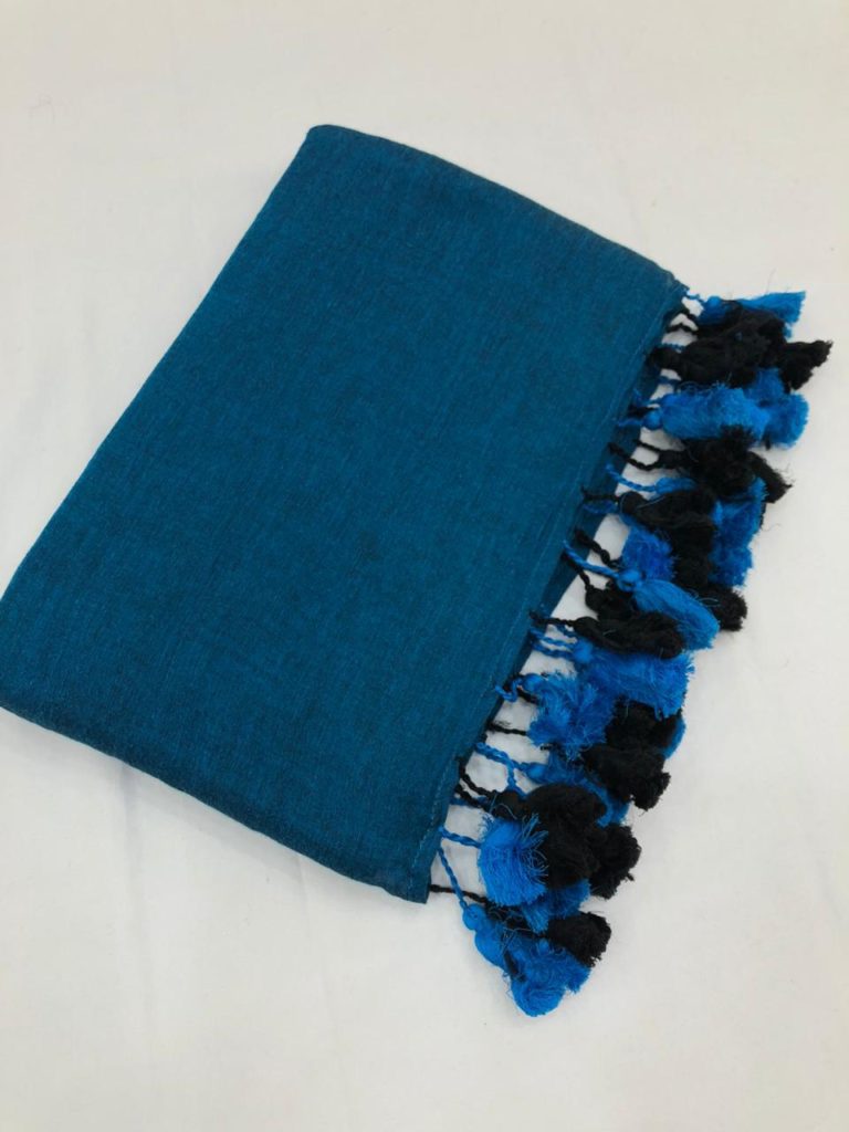 Teal Black Tassels
