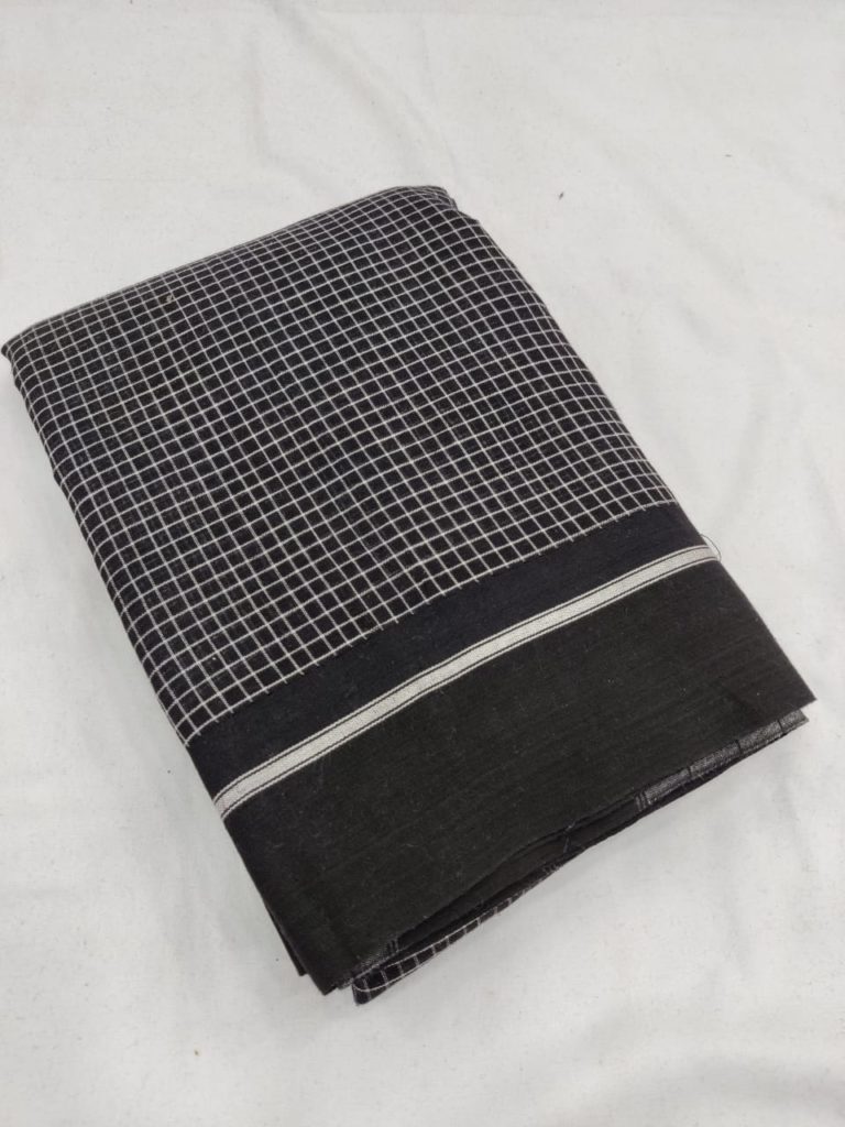 Black White PA-Double Pallu