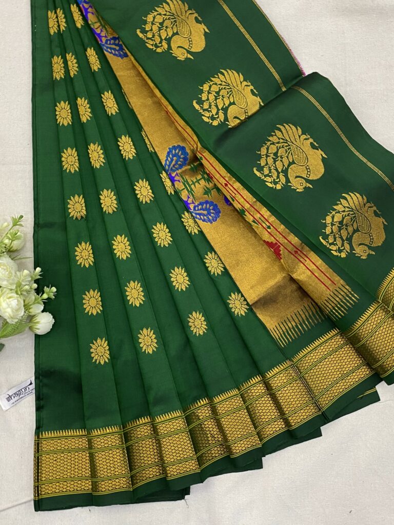 Green Maharani Shagun Paithani Silk Saree