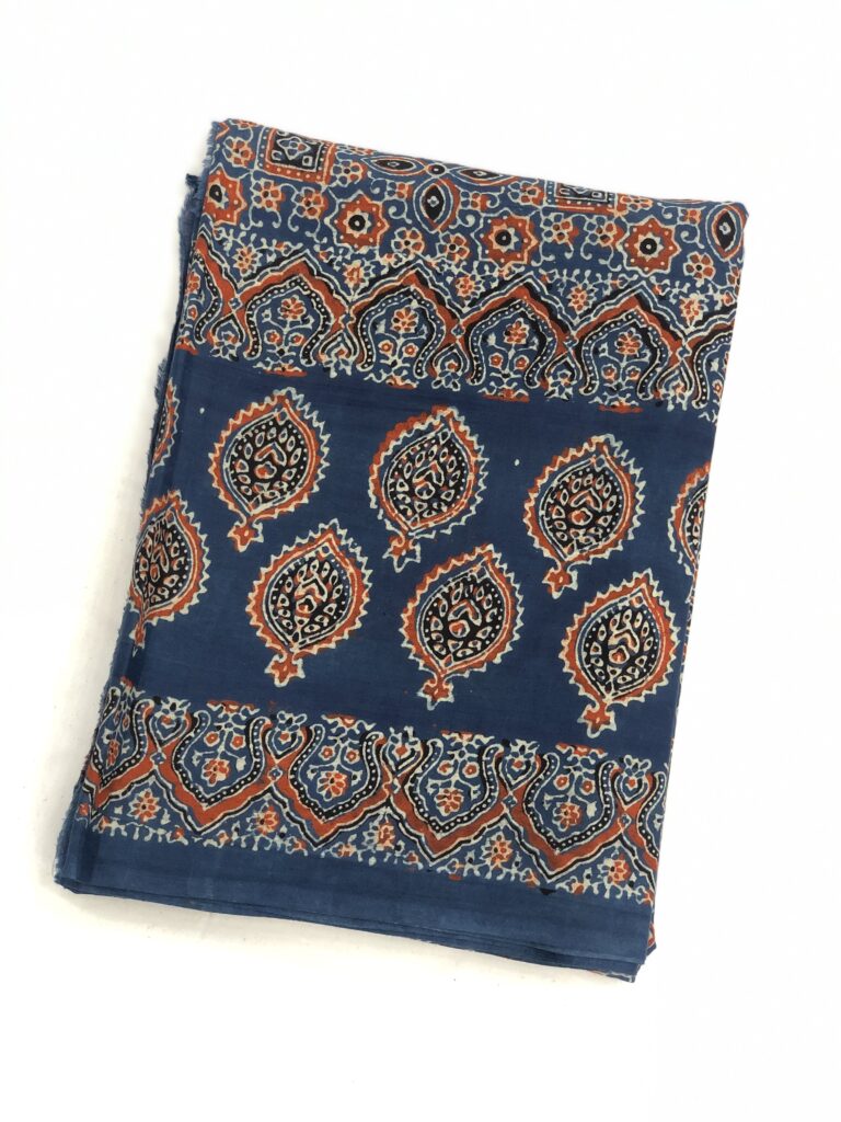 Ajrakh Mul Saree 23