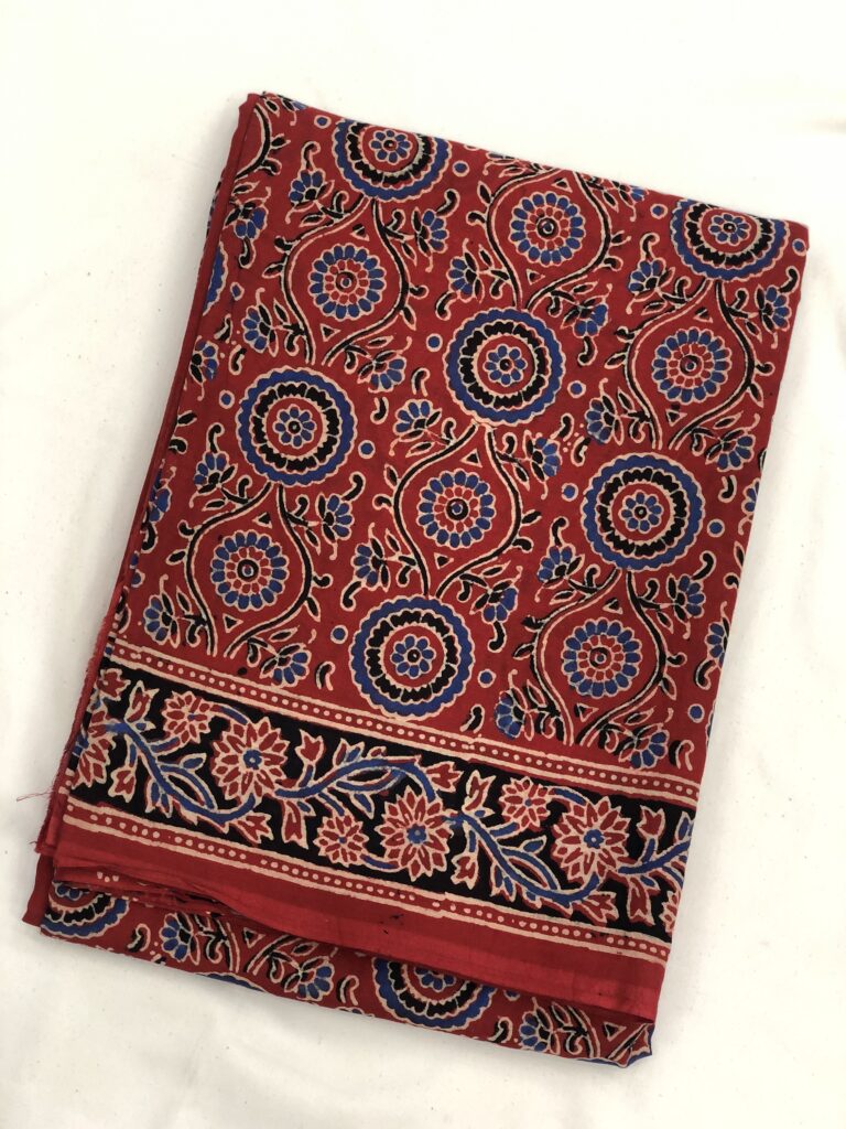 Ajrakh Mul Saree 20