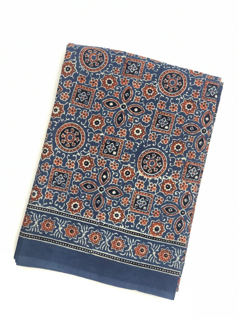 Ajrakh Mul Saree 25