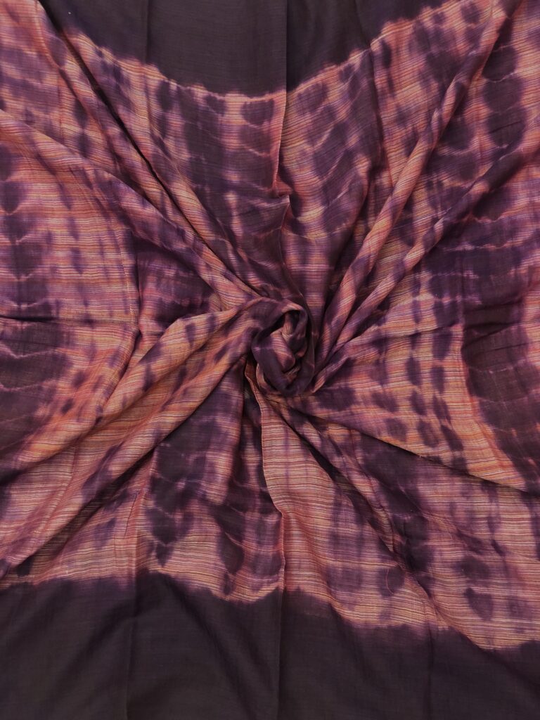 Lavender Ink Shibori Mulmul Tassels