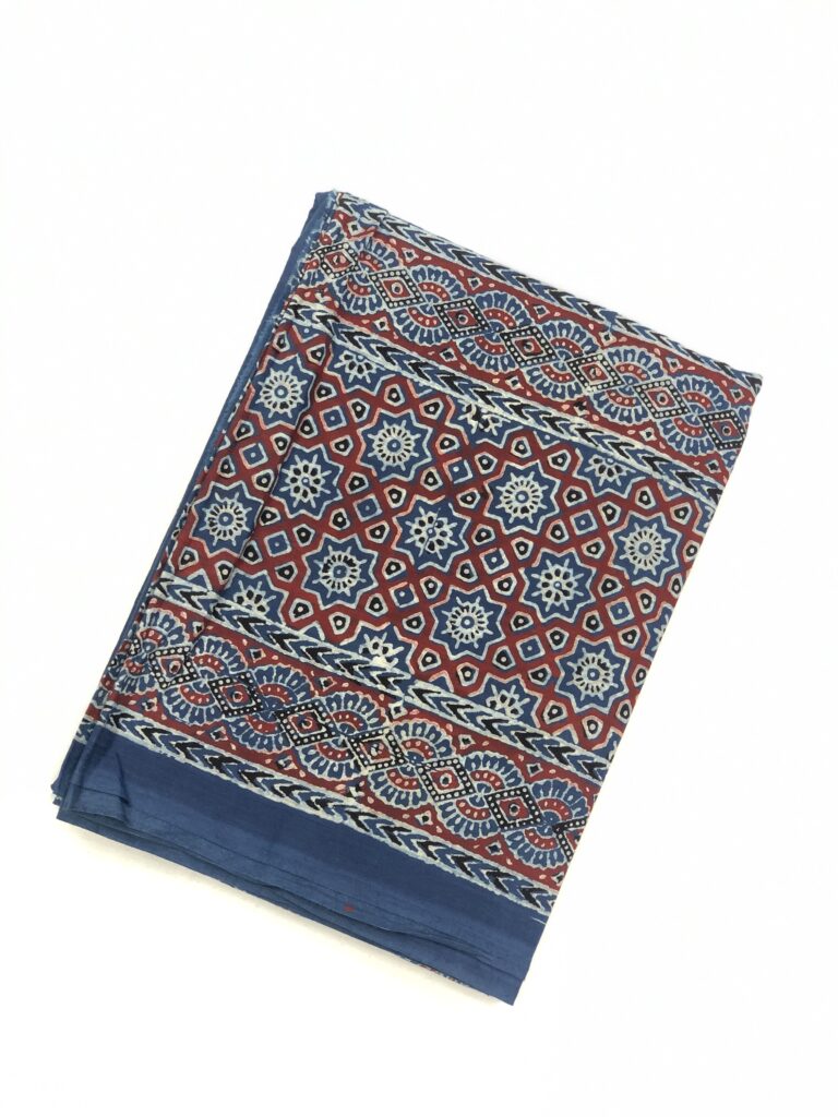 Ajrakh Mul Saree 36