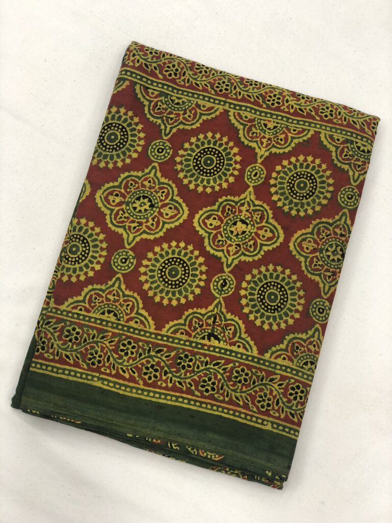 Ajrakh Mul Saree 30