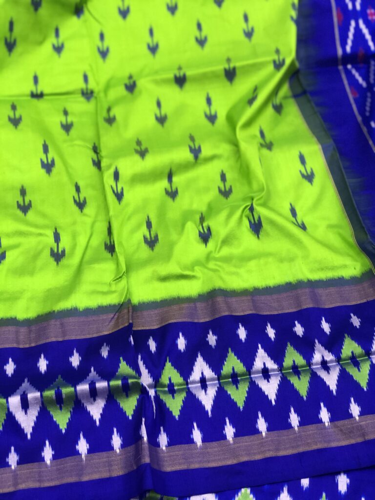 Sneha Blue 012 Pochampally Silk Saree