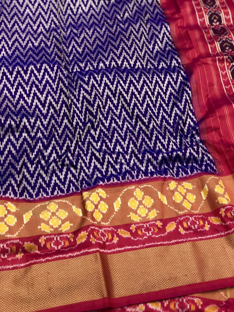 Purple Pink 023 Pochampally Silk Saree