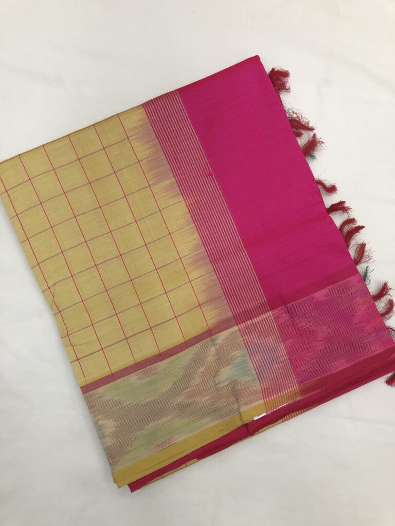 Cream By Pink Checks