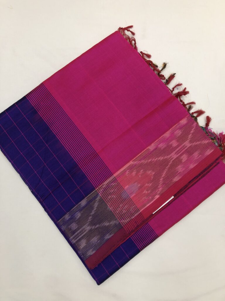 Dark Blue By rani Pink Checks