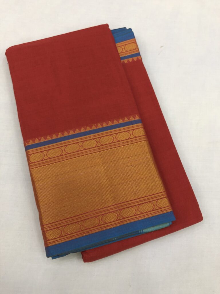 Gadwal Zari Border Bhagyanagar Cotton Saree 8