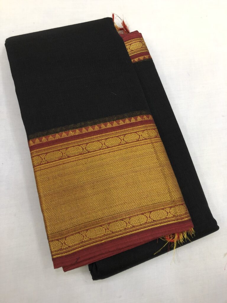Gadwal Zari Border Bhagyanagar Cotton Saree 12