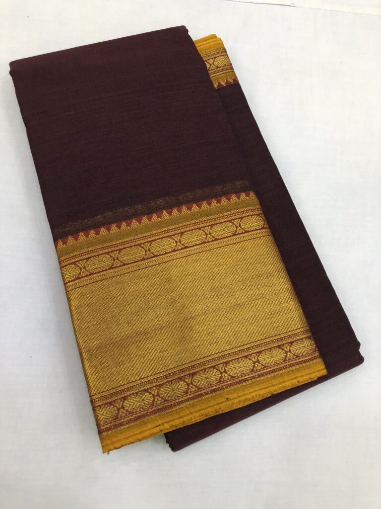 Gadwal Zari Border Bhagyanagar Cotton Saree 13