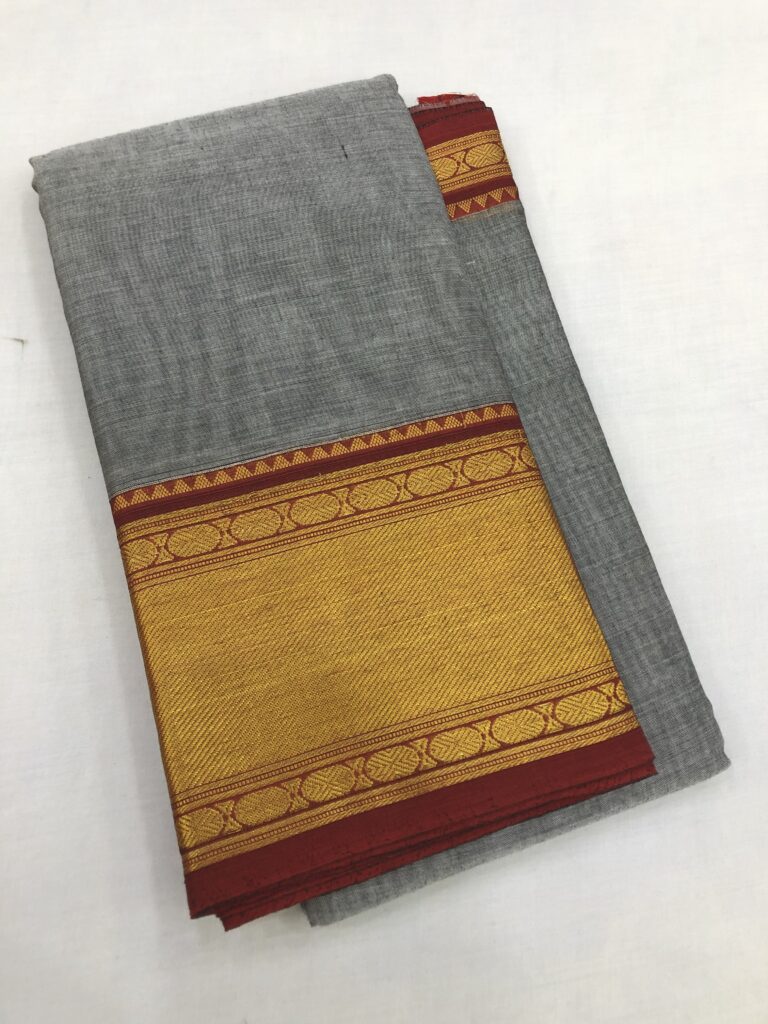 Gadwal Zari Border Bhagyanagar Cotton Saree 2
