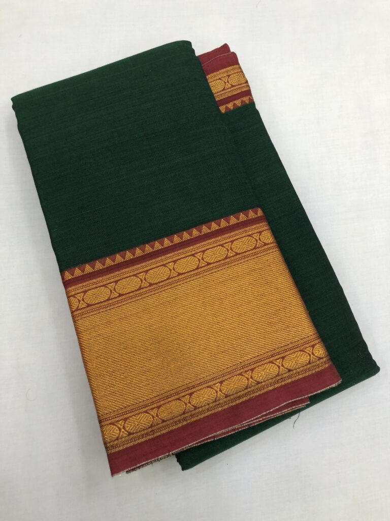 Gadwal Zari Border Bhagyanagar Cotton Saree 3