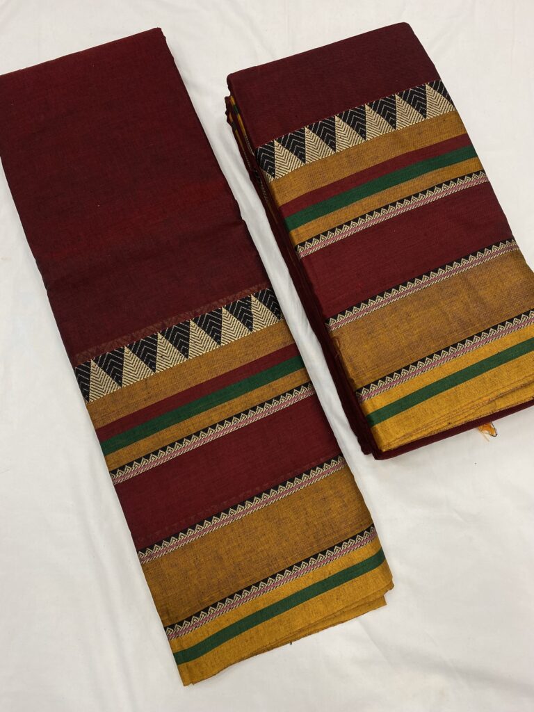 Big Border Bhagyanagar Cotton Saree 02