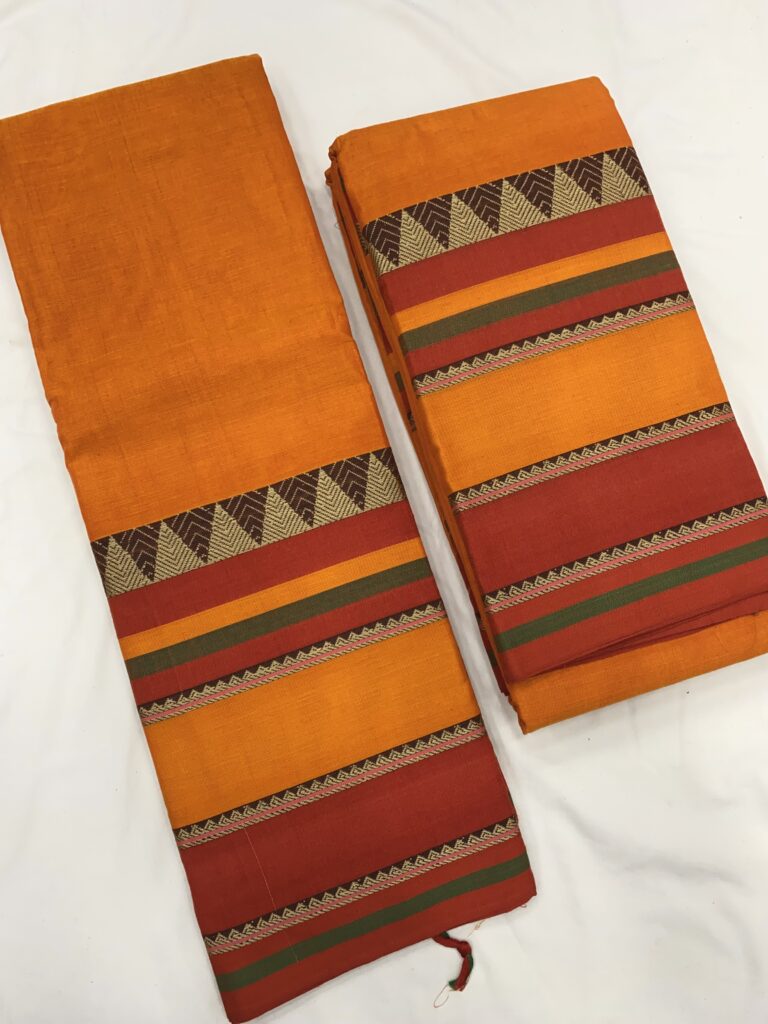 Big Border Bhagyanagar Cotton Saree 03