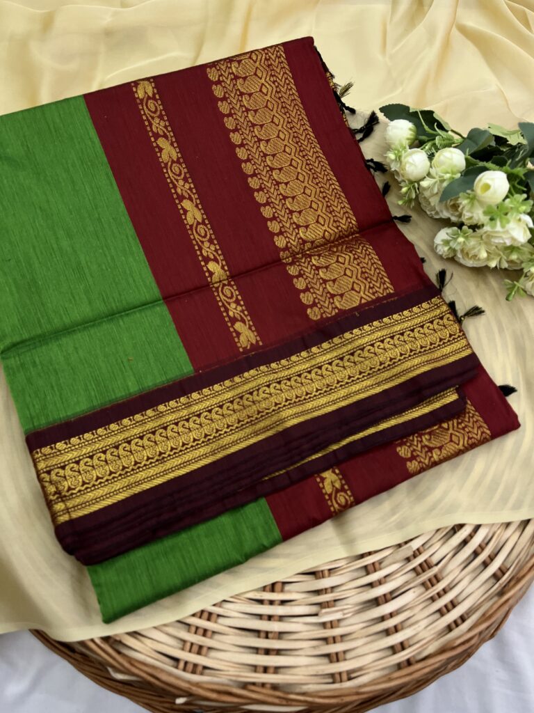 Kalyani Cotton Plain Body Rich Pallu 006