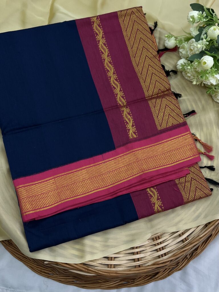 Kalyani Cotton Plain Body Rich Pallu 005