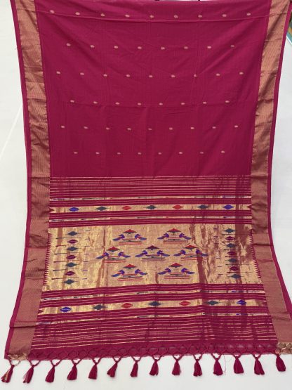 Cotton Paithani Double Pallu Saree 31