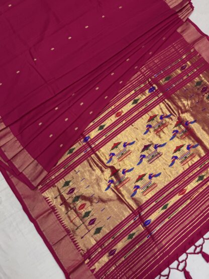 Cotton Paithani Double Pallu Saree 31