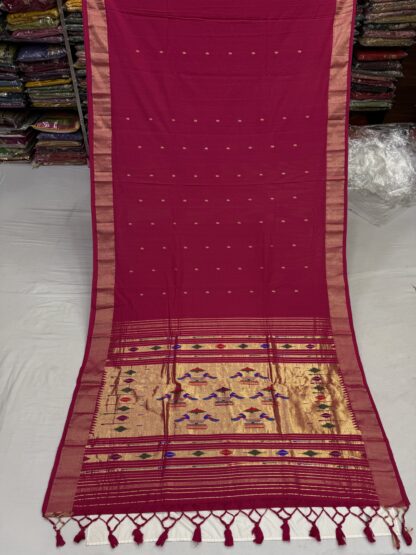 Cotton Paithani Double Pallu Saree 31