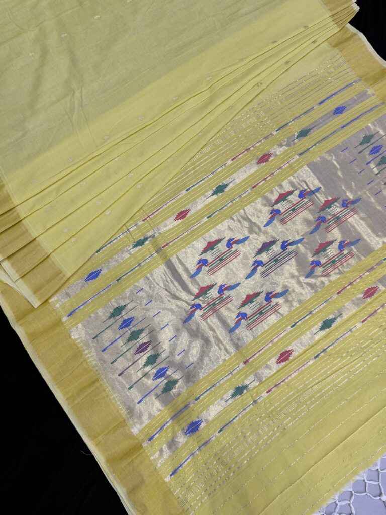 Cotton Paithani Double Pallu Saree 26
