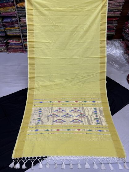 Cotton Paithani Double Pallu Saree 26