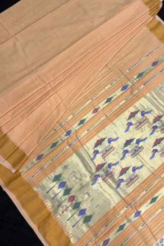 Cotton Paithani Double Pallu Saree 29