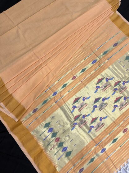 Cotton Paithani Double Pallu Saree 29