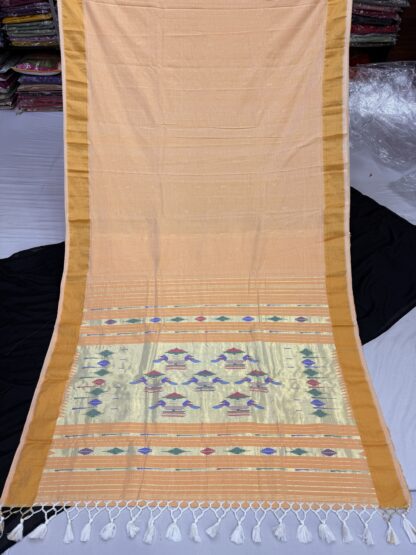Cotton Paithani Double Pallu Saree 29