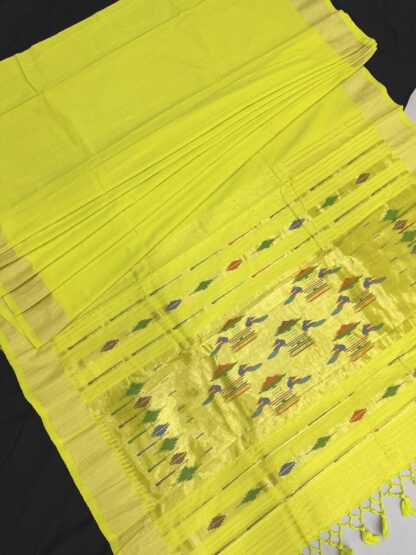 Cotton Paithani Double Pallu Saree 2