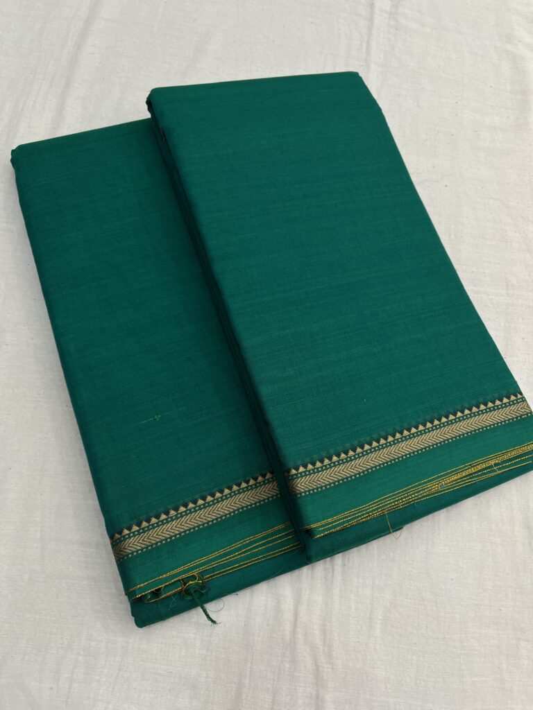 Aari Border Bhagyanagar Cotton Saree 11
