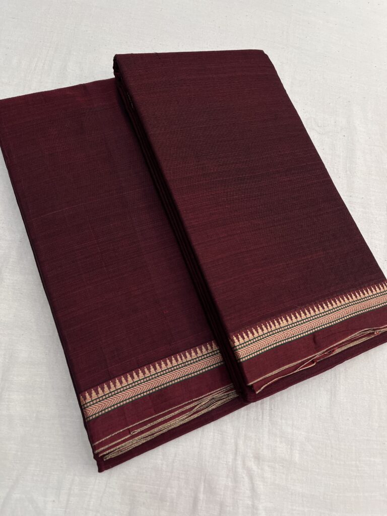 Aari Border Bhagyanagar Cotton Saree 01