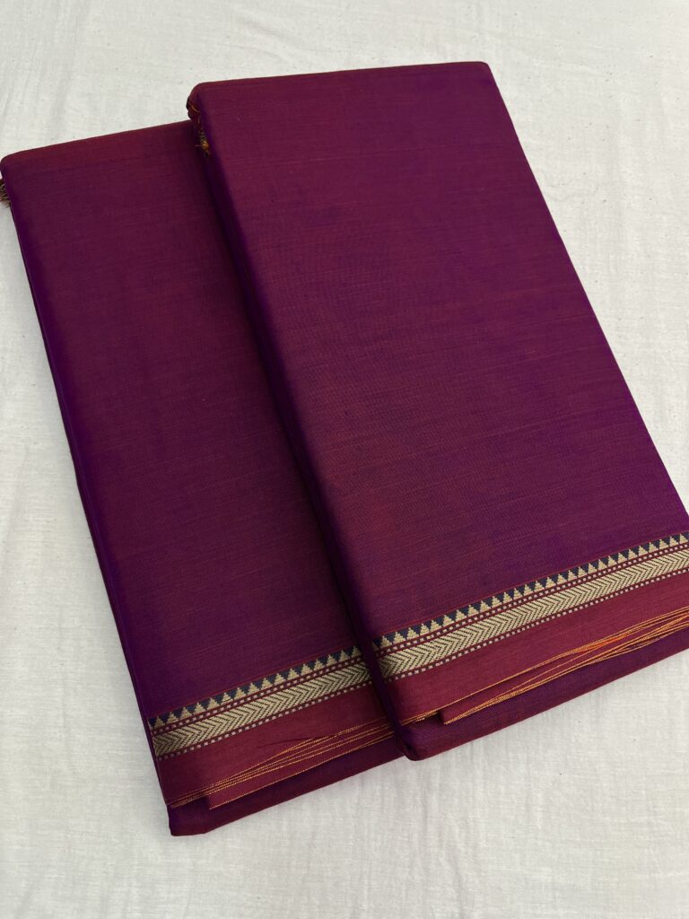 Aari Border Narayanpet Cotton Saree 12