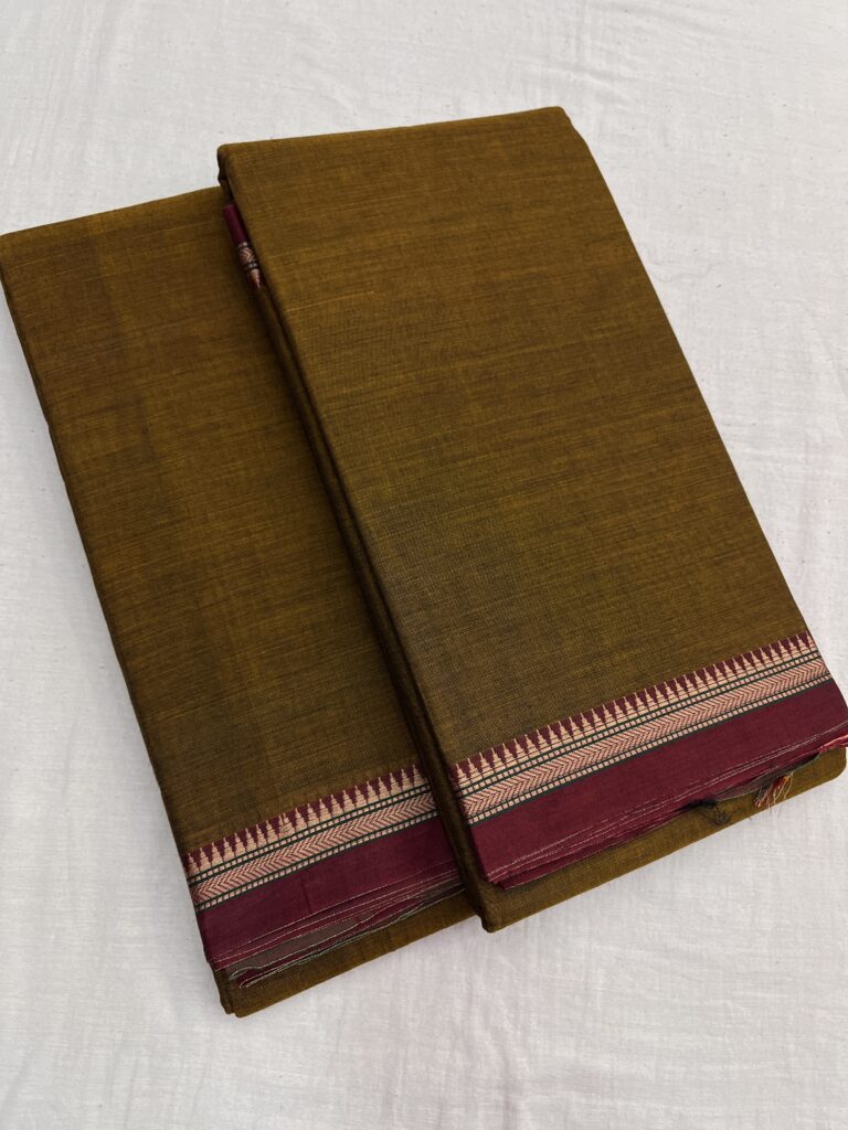 Aari Border Bhagyanagar Cotton Saree 06