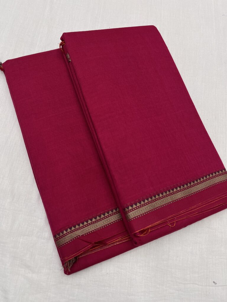 Aari Border Narayanpet Cotton Saree 02