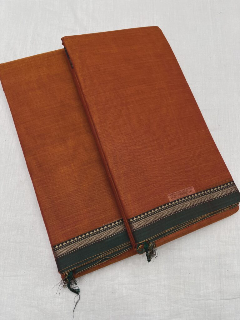 Aari Border Narayanpet Cotton Saree 07